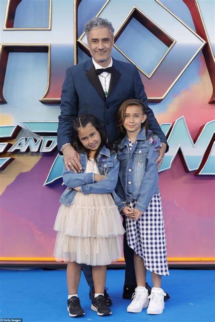 Adorable:&nbsp;He sweetly brought along his two children, daughters Matewa Kiritapu and Te Hinekahu to watch the film